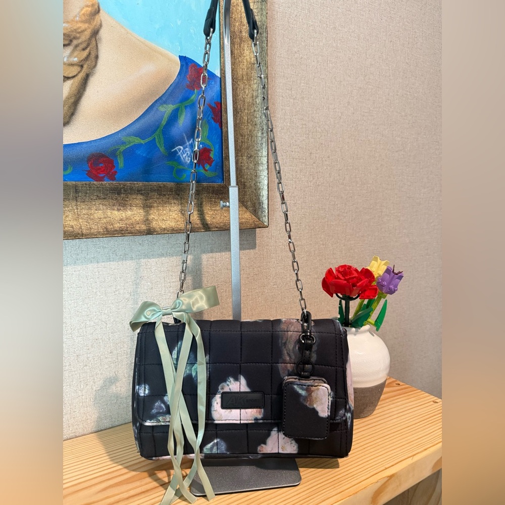 AK Anne Klein Sport Neoprene Flap Crossbody, Floral